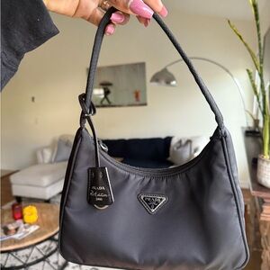 Prada Black Nylon Shoulder Bag